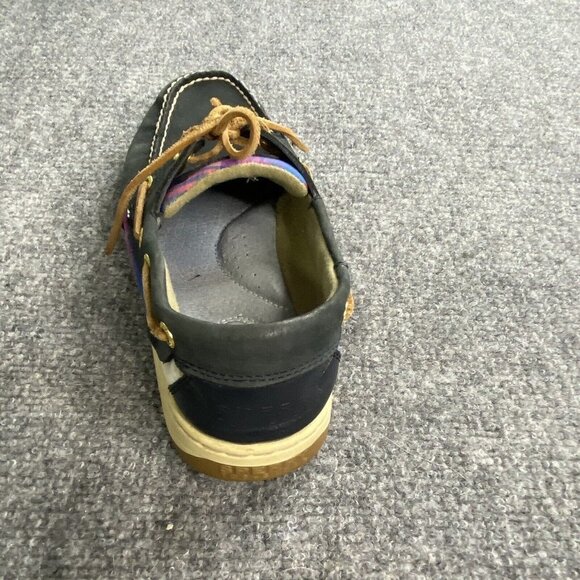 Sperry Boat Shoes Womens 9‎ M Bluefish Plaid 2 Slip On Loafers 9353657 Blue Pink - Picture 2 of 16